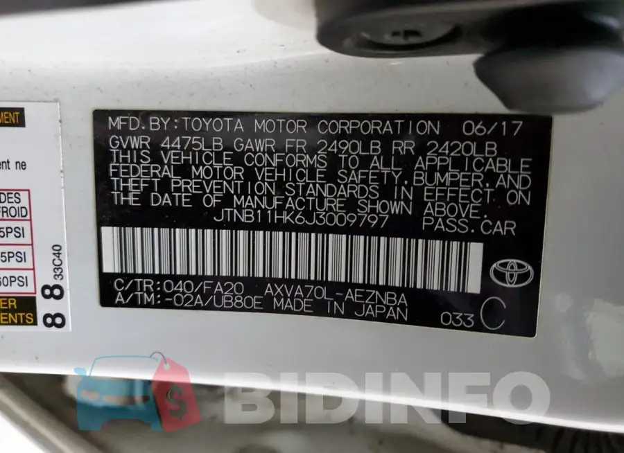 JTNB11HK6J3009797 Photo# 12