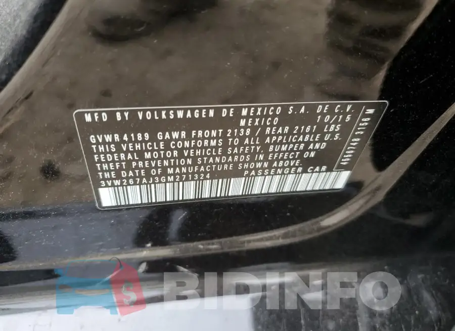 3VW267AJ3GM271324 Photo# 13