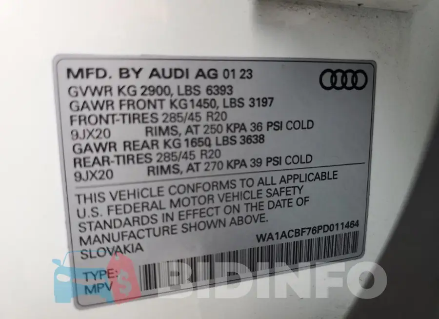 WA1ACBF76PD011464 Photo# 13