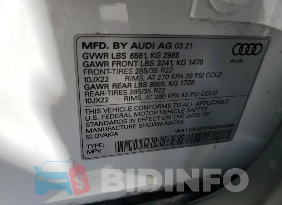 WA1VXAF77MD035056 Photo# 13