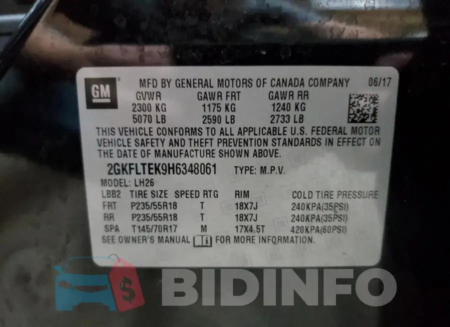 2GKFLTEK9H6348061 Photo# 13
