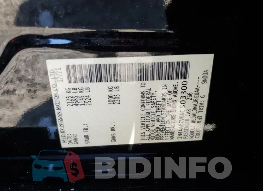 1N4AA6CV6NC503300 Photo# 12