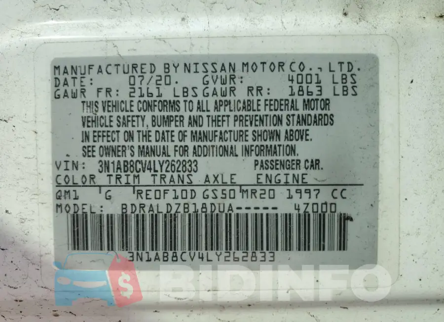 3N1AB8CV4LY262833 Photo# 12