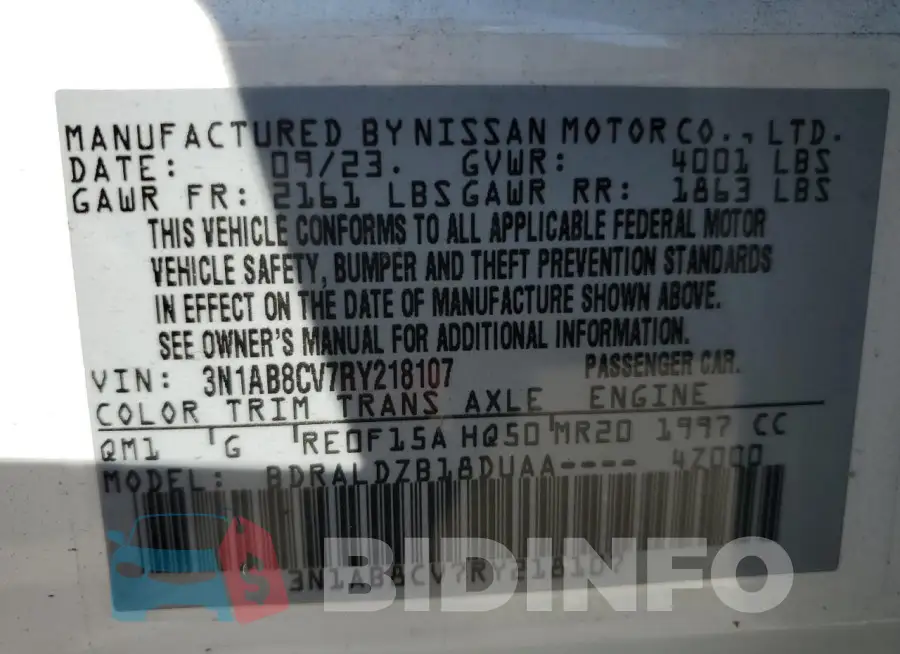 3N1AB8CV7RY218107 Photo# 12