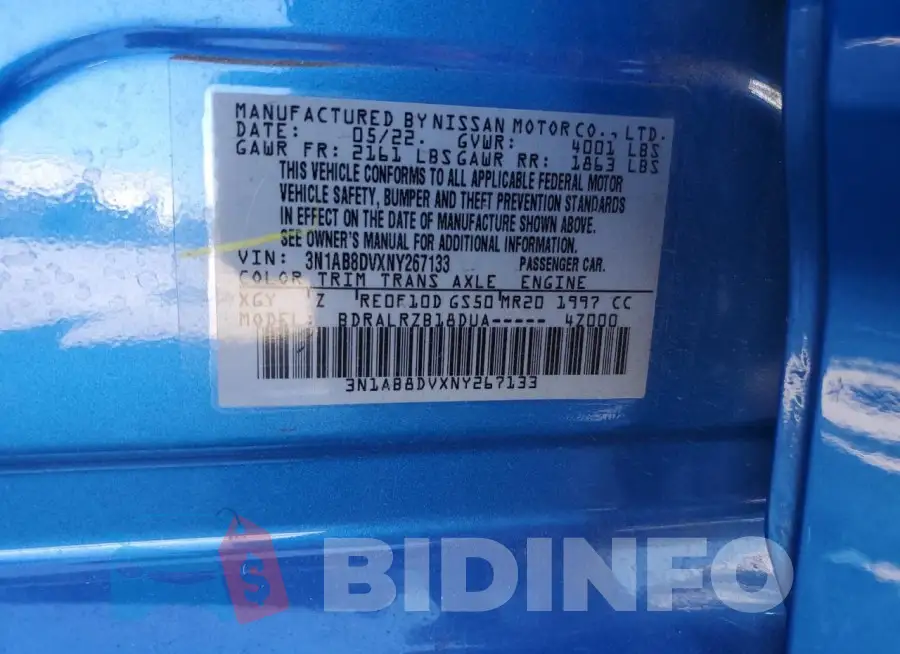 3N1AB8DVXNY267133 Photo# 12