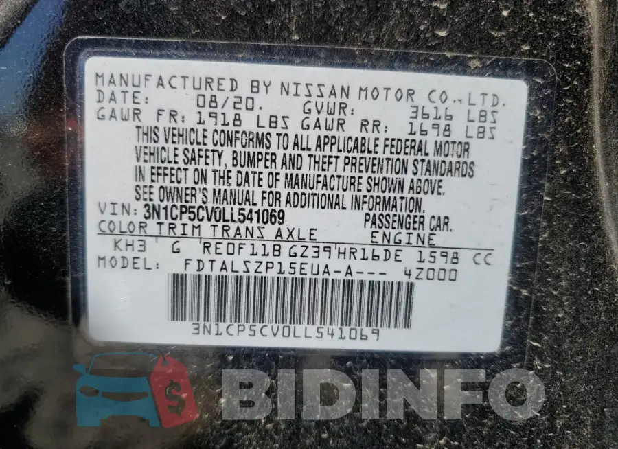 3N1CP5CV0LL541069 Photo# 14