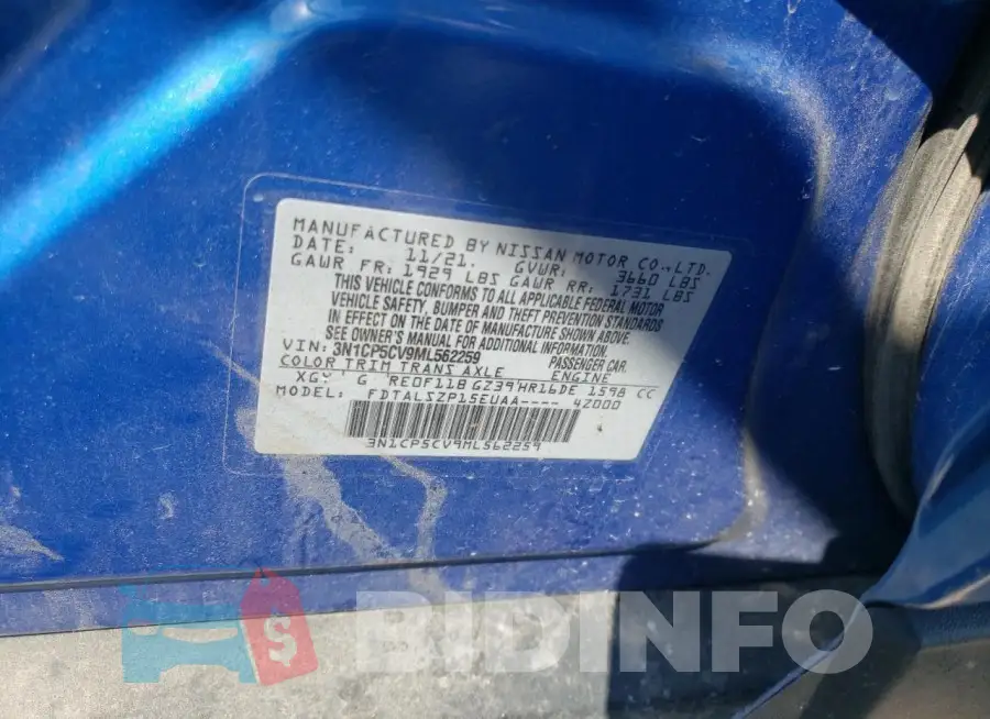 3N1CP5CV9ML562259 Photo# 13