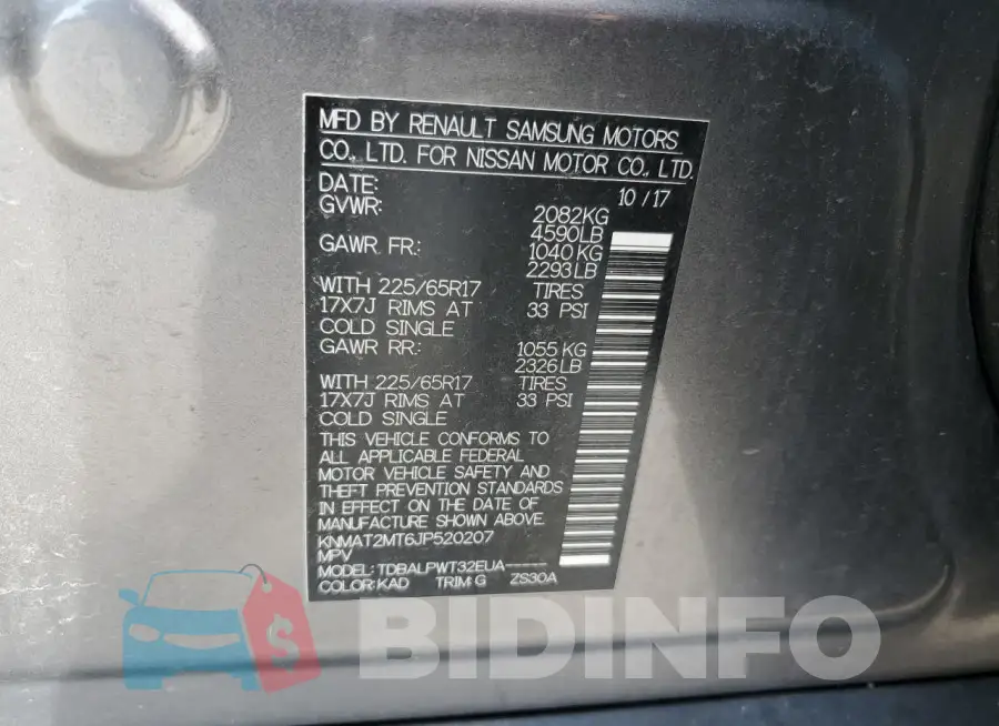 KNMAT2MT6JP520207 Photo# 12