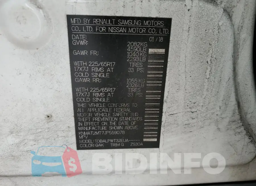 KNMAT2MT7JP559078 Photo# 13