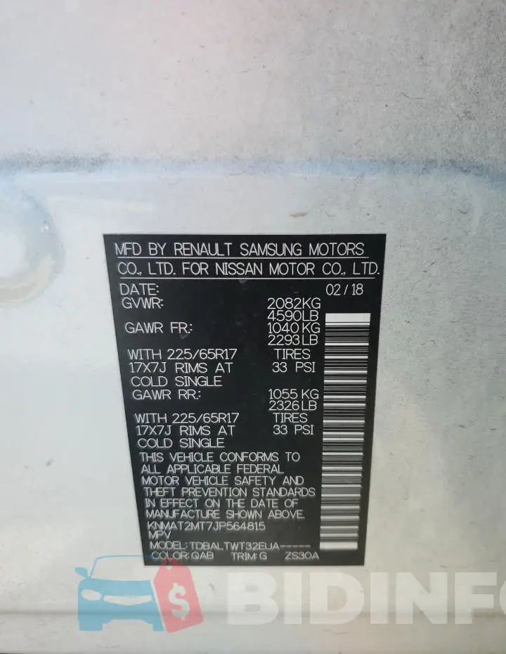 KNMAT2MT7JP564815 Photo# 13
