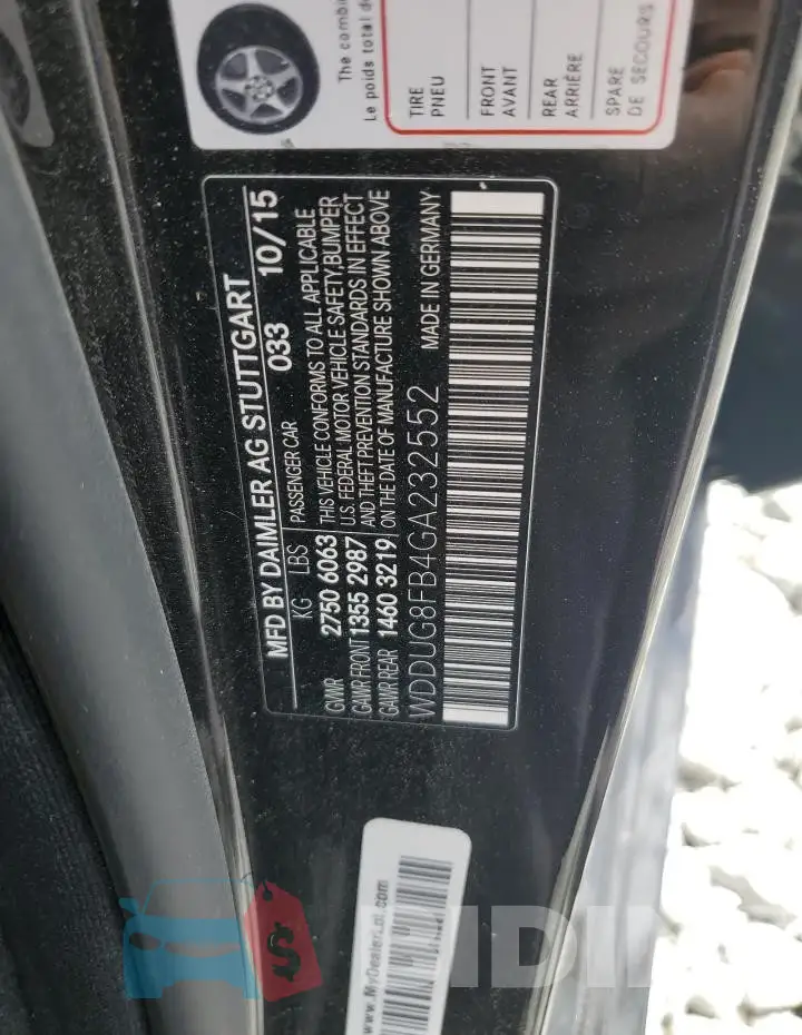 WDDUG8FB4GA232552 Photo# 12