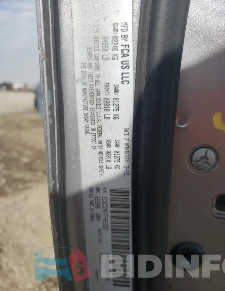 2C3CDZAG7FH816357 Photo# 13
