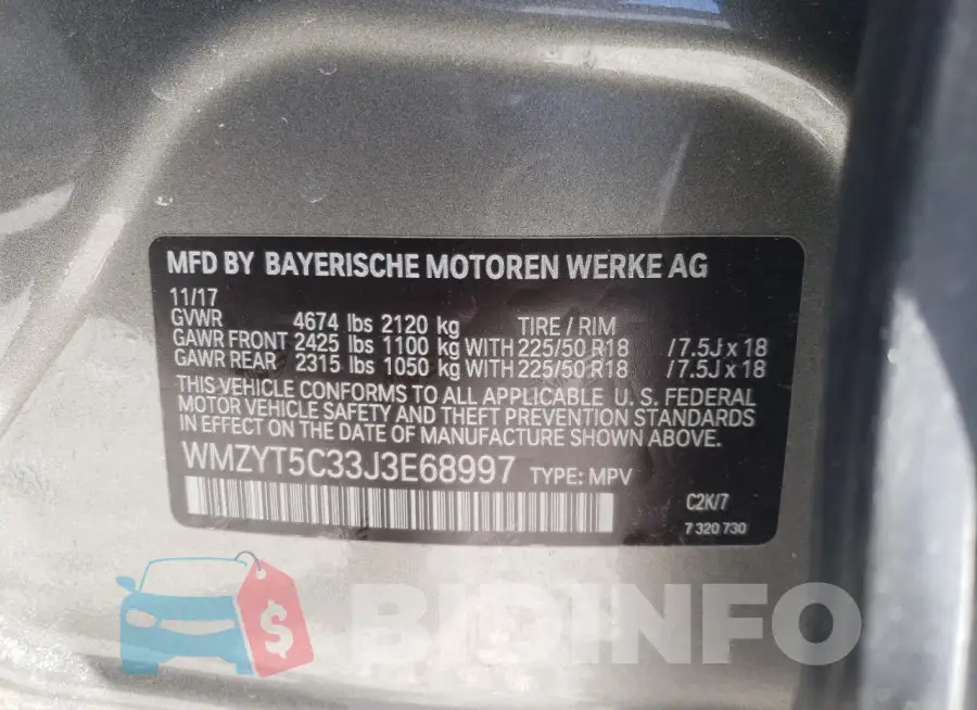 WMZYT5C33J3E68997 Photo# 13