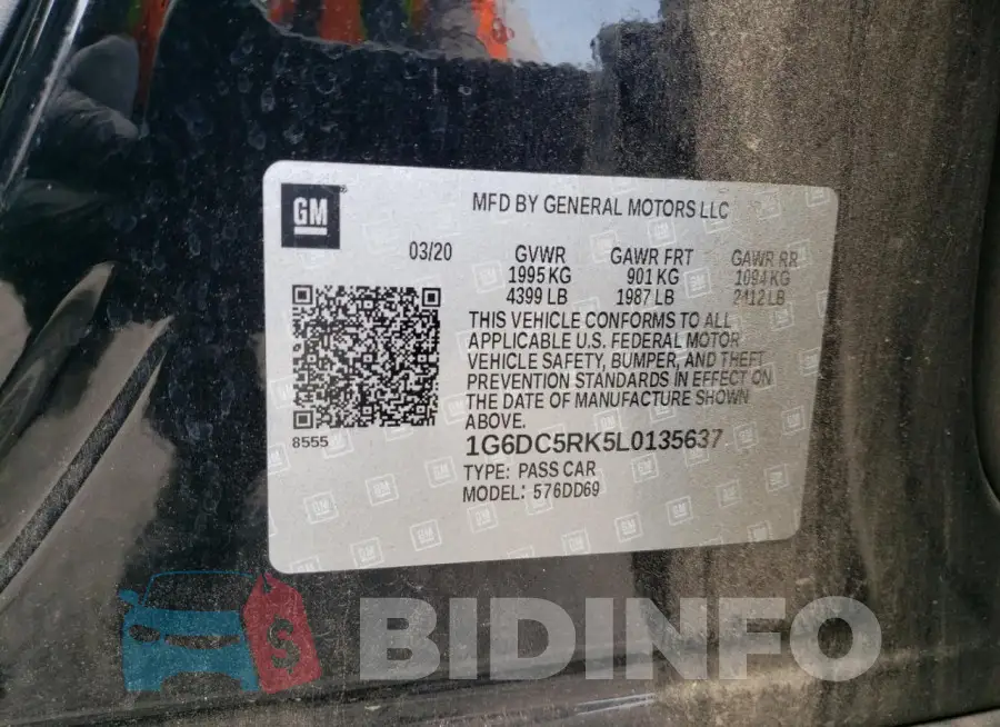 1G6DC5RK5L0135637 Photo# 12