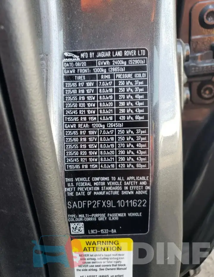 SADFP2FX9L1011622 Photo# 13