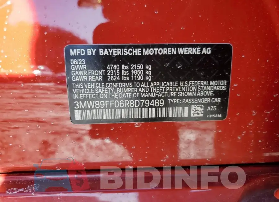 3MW89FF06R8D79489 Photo# 12