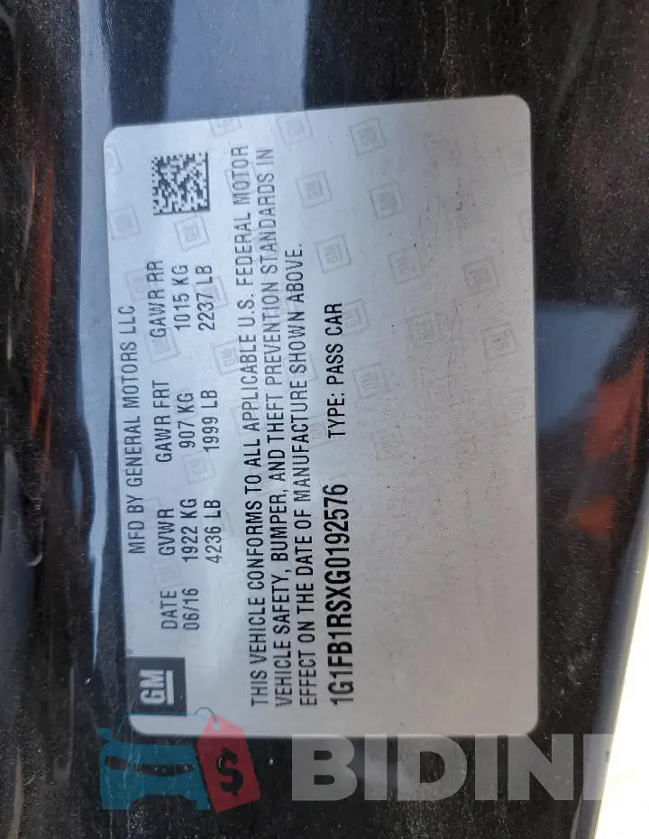 1G1FB1RSXG0192576 Photo# 12