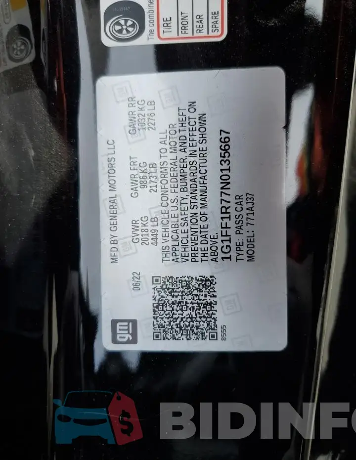 1G1FF1R77N0135667 Photo# 13