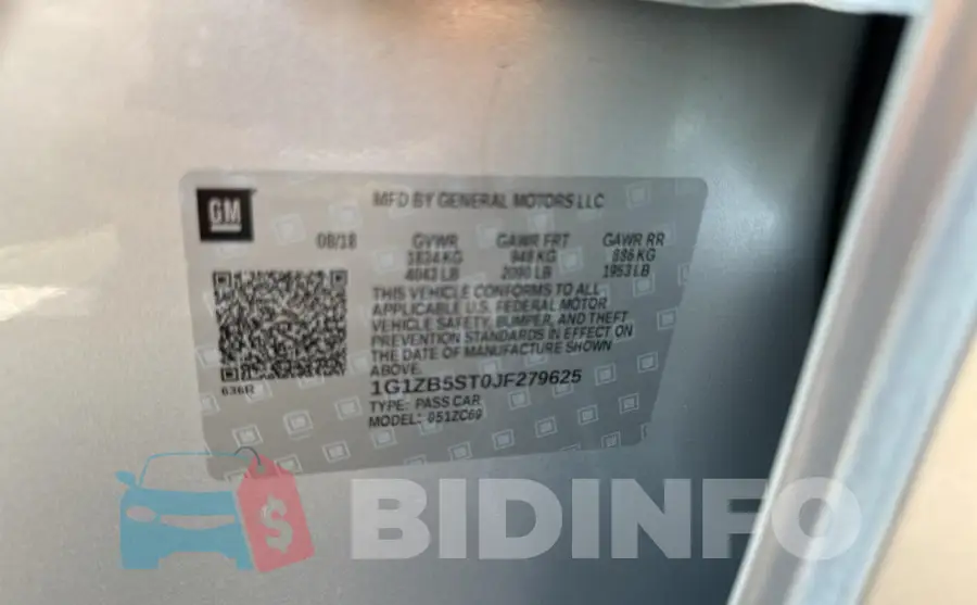 1G1ZB5ST0JF279625 Photo# 10