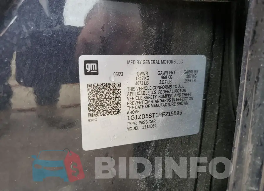 1G1ZD5ST1PF215595 Photo# 12