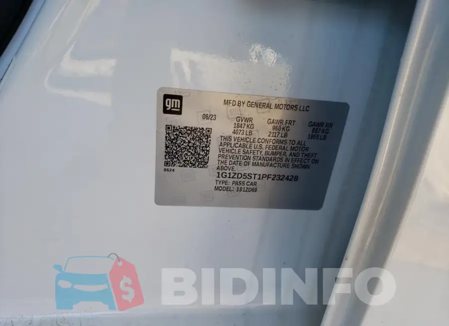 1G1ZD5ST1PF232428 Photo# 13
