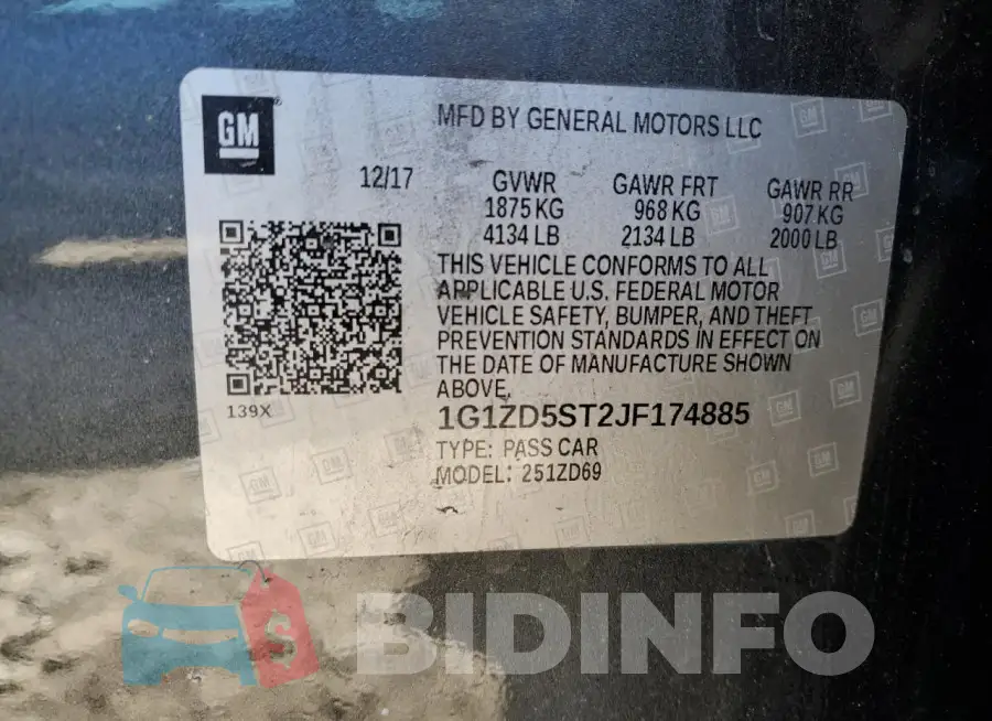 1G1ZD5ST2JF174885 Photo# 13