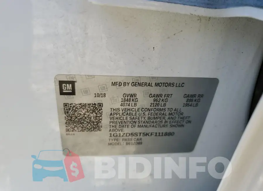 1G1ZD5ST5KF111880 Photo# 13