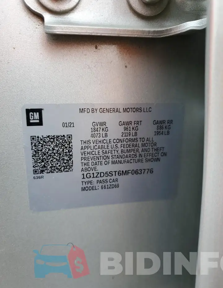 1G1ZD5ST6MF063776 Photo# 12