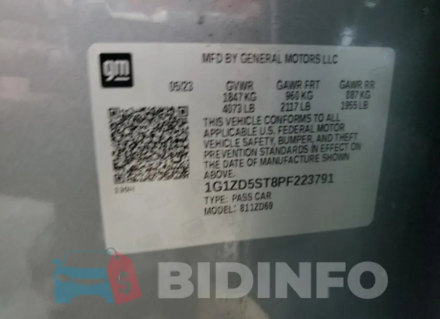 1G1ZD5ST8PF223791 Photo# 13