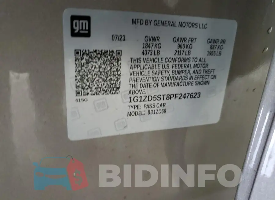 1G1ZD5ST8PF247623 Photo# 12