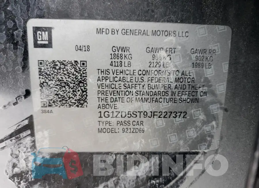 1G1ZD5ST9JF227372 Photo# 12