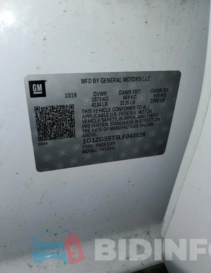 1G1ZG5ST5LF043539 Photo# 12