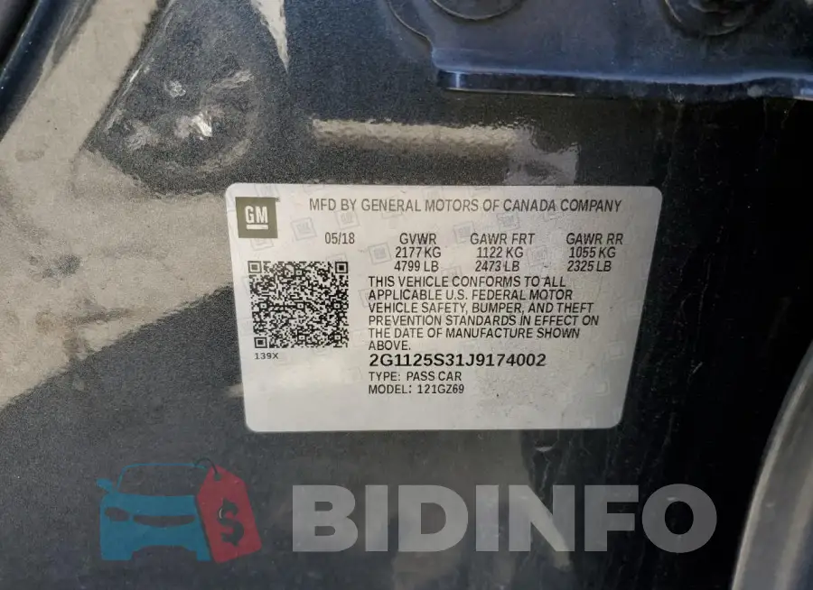 2G1125S31J9174002 Photo# 12