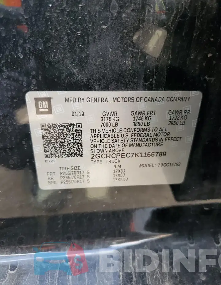 2GCRCPEC7K1166789 Photo# 12