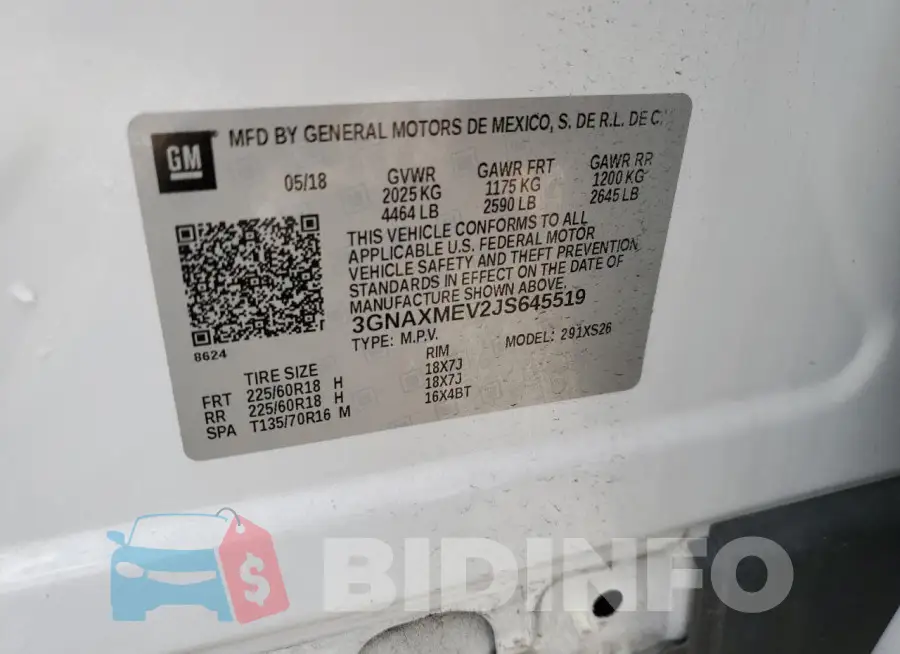 3GNAXMEV2JS645519 Photo# 14