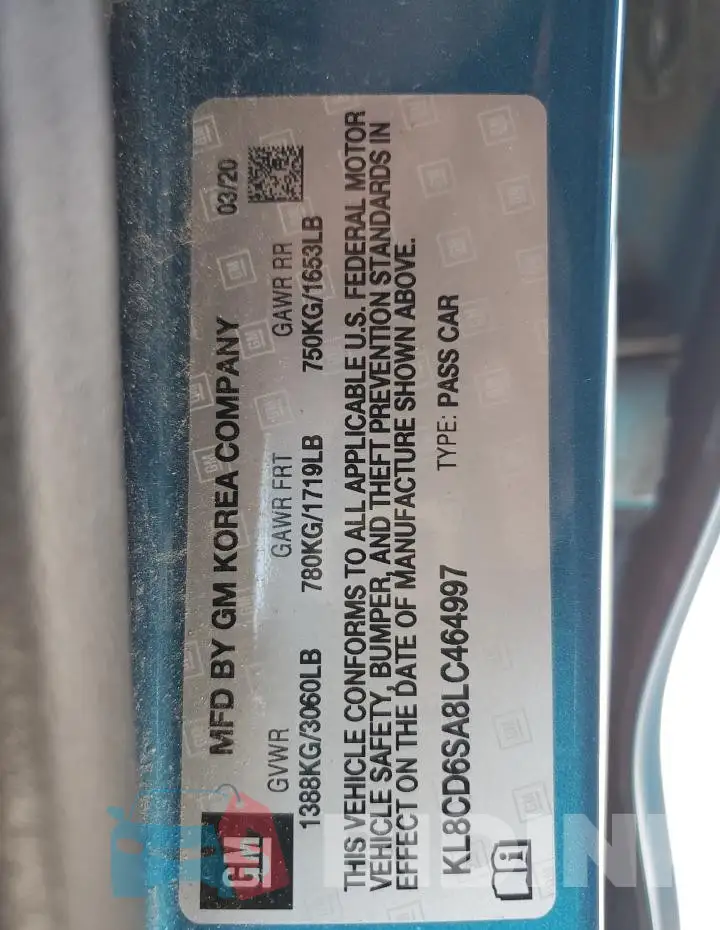 KL8CD6SA8LC464997 Photo# 13