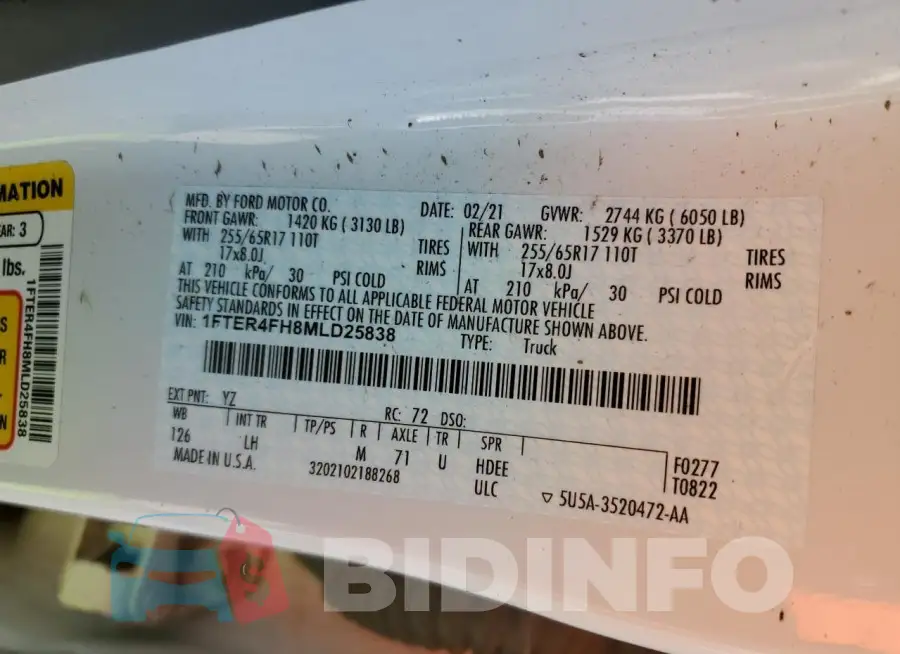 1FTER4FH8MLD25838 Photo# 12