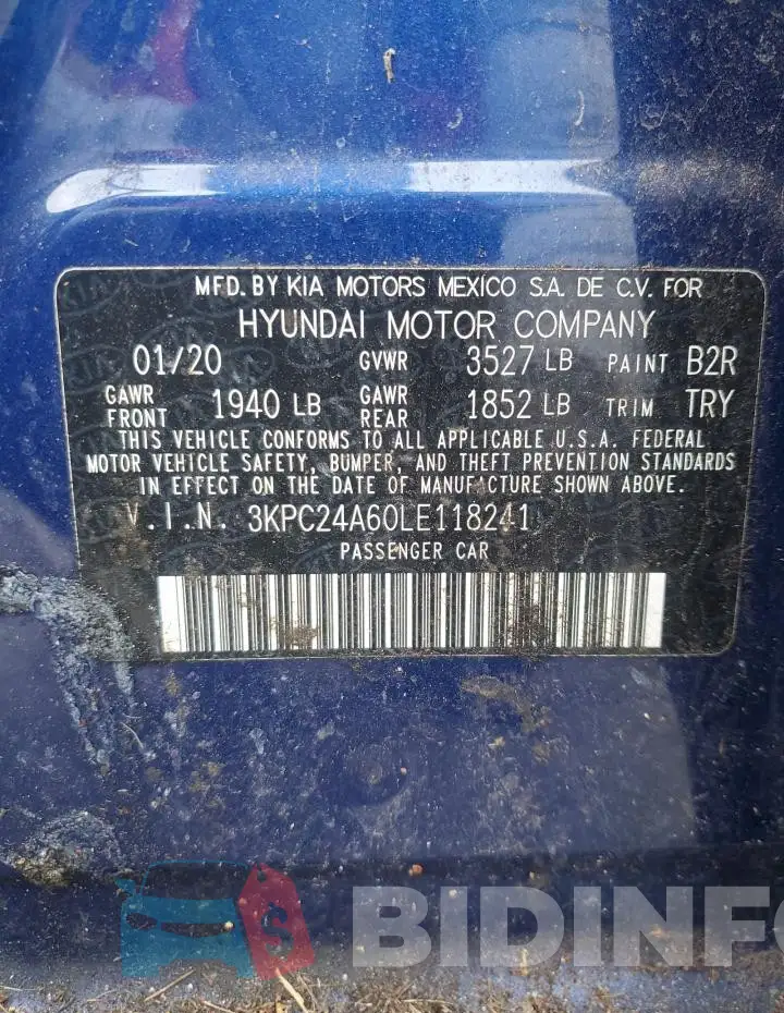 3KPC24A60LE118241 Photo# 12