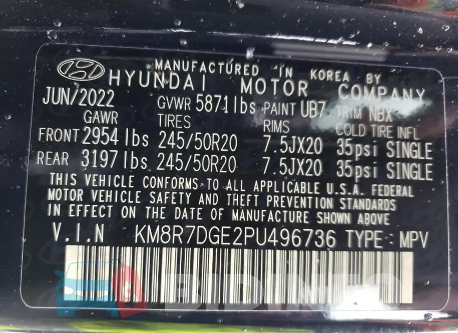 KM8R7DGE2PU496736 Photo# 14