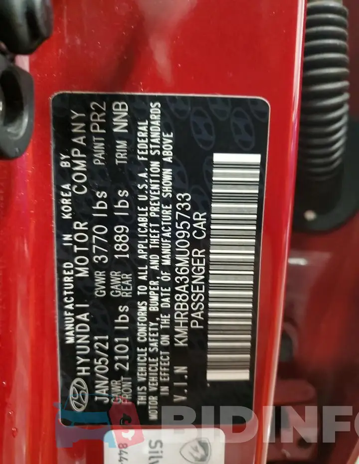 KMHRB8A36MU095733 Photo# 13