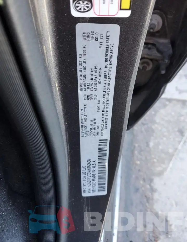 1C6SRFLT3MN760608 Photo# 12