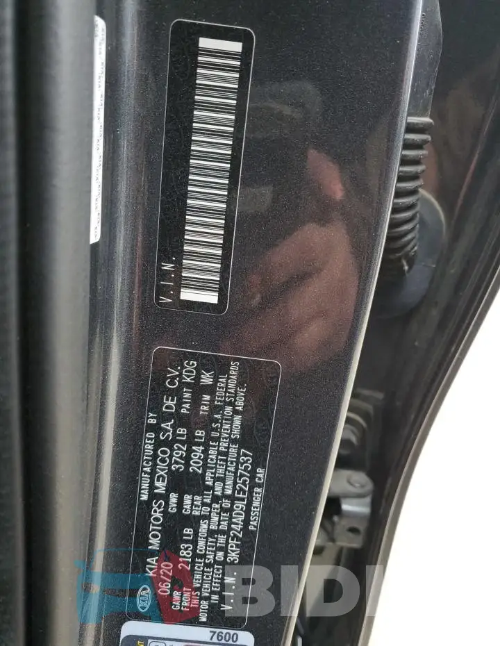 3KPF24AD9LE257537 Photo# 12