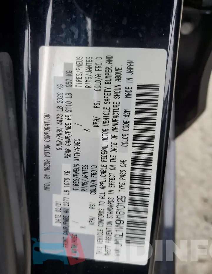 JM1GL1VM9M1610129 Photo# 12