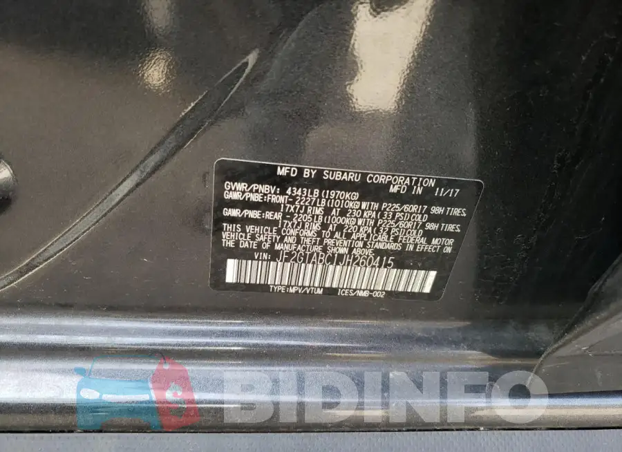 JF2GTABC1JH260415 Photo# 12