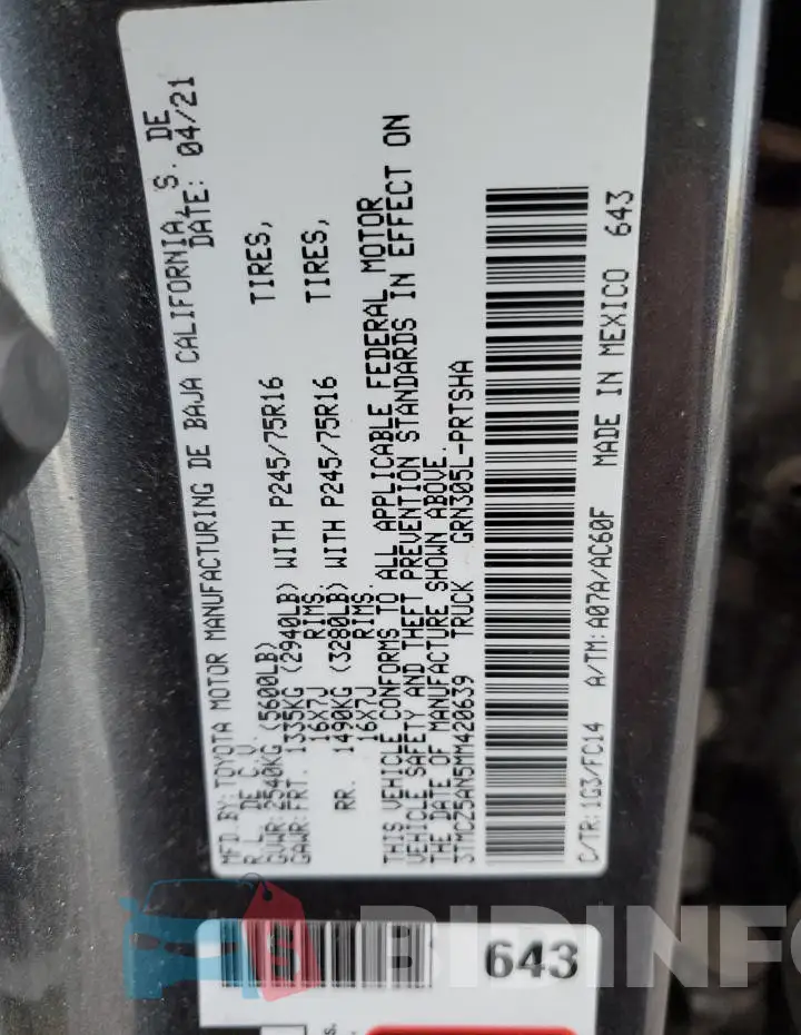 3TMCZ5AN5MM420639 Photo# 12