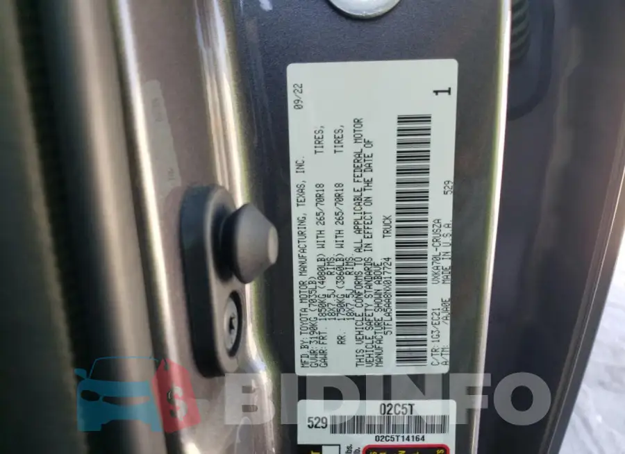 5TFLA5AA8NX017724 Photo# 12