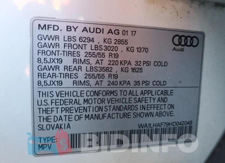 WA1LHAF79HD042049 Photo# 13