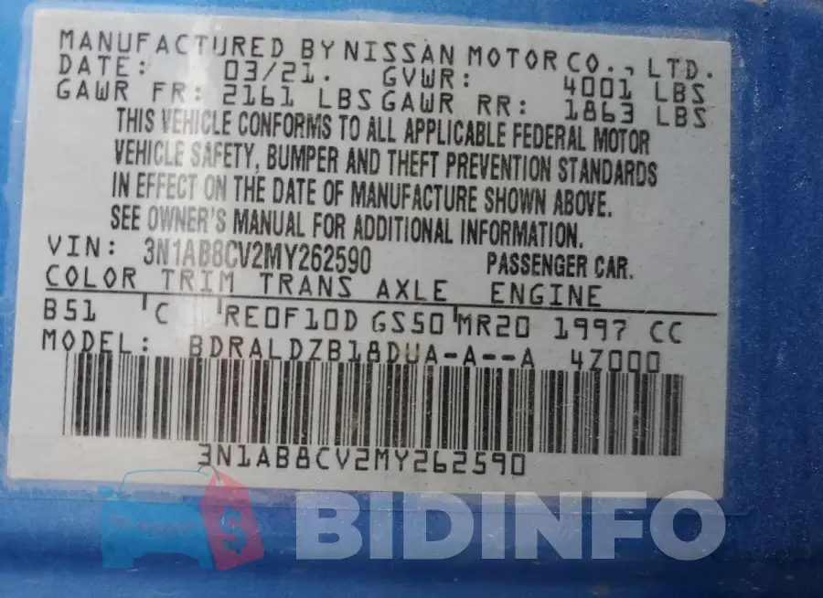 3N1AB8CV2MY262590 Photo# 12