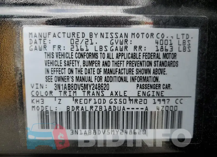 3N1AB8DV5MY248620 Photo# 12