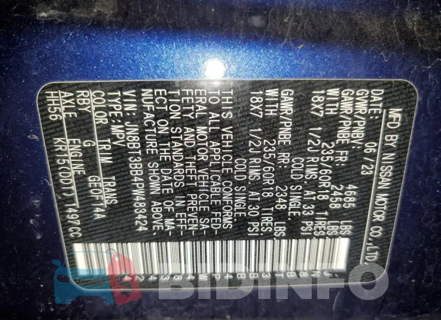 JN8BT3BB4PW483424 Photo# 13